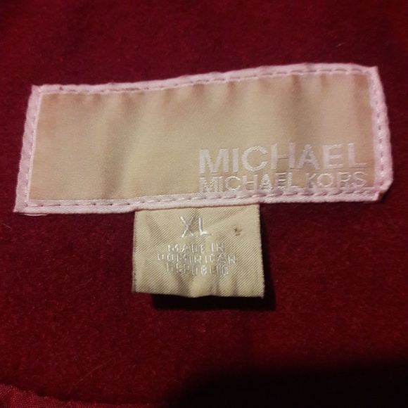 Red Michael Kors coat - Picture 4 of 4